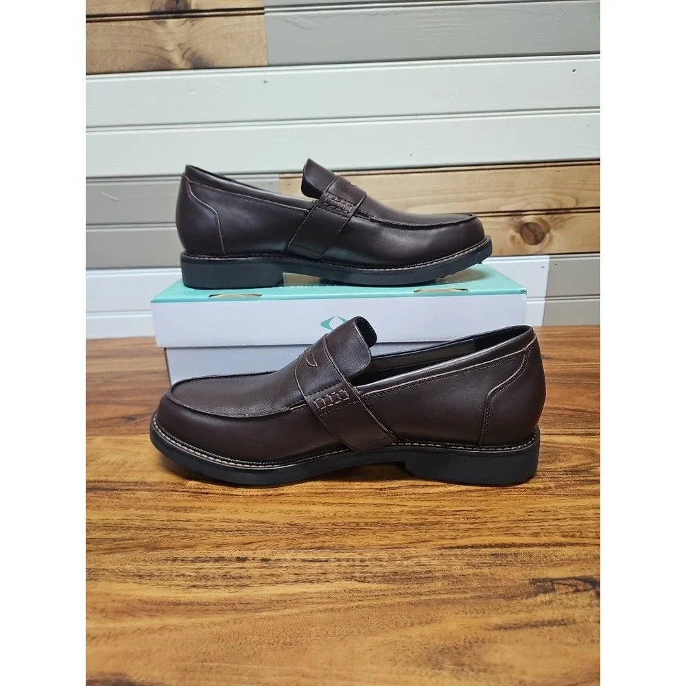 Apex Penny Loafer Oxford LT210M Mens Size 11.5 Brown Diabetic Orthopedic